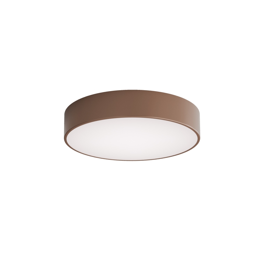 Brilagi - Koupelnové stropní svítidlo se senzorem pohybu a soumraku CLARE 3xE27/24W/230V pr. 40 cm hnědá IP54
