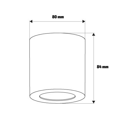 Brilagi - Koupelnové bodové svítidlo MIA 1xGU10/30W/230V 84x80 mm béžová IP44
