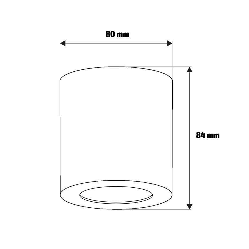 Brilagi - Koupelnové bodové svítidlo MIA 1xGU10/30W/230V 84x80 mm béžová IP44