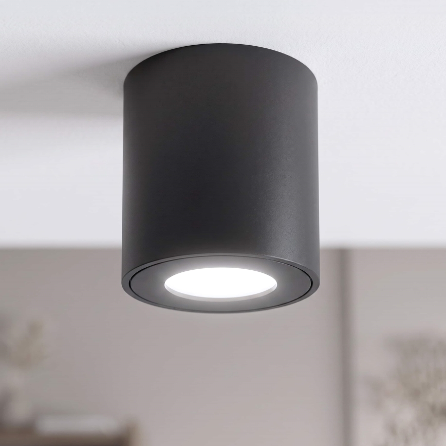 BRILAGI - Koupelnové bodové svítidlo MIA 1xGU10/30W/230V 84x80 mm černá IP54