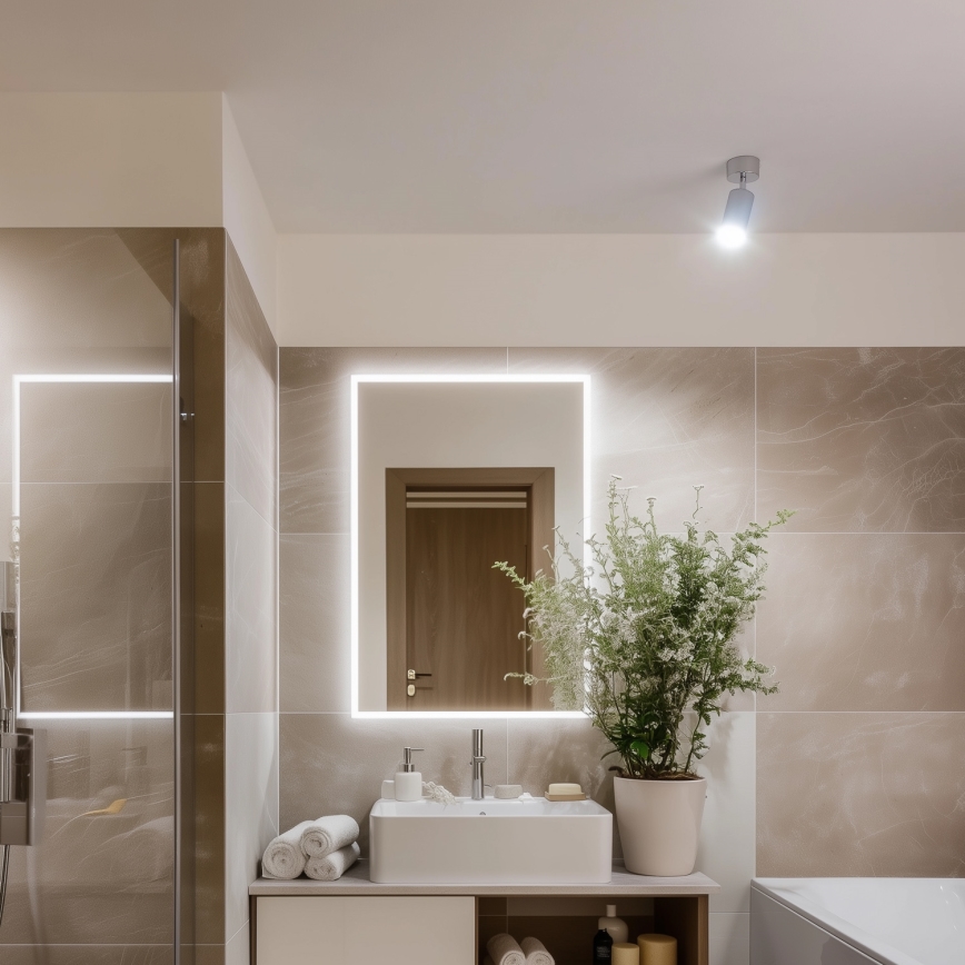 Brilagi - Koupelnové bodové svítidlo SELE 1xGU10/30W/230V IP44 lesklý chrom
