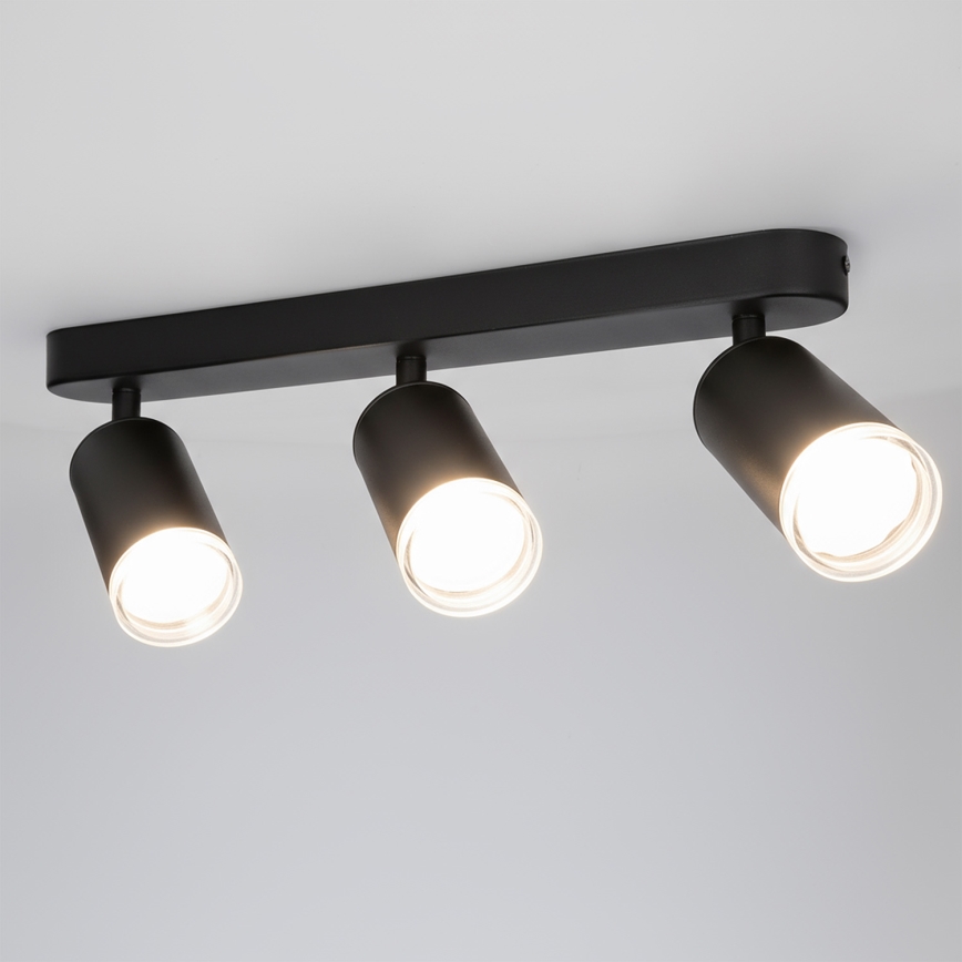 Brilagi - Koupelnové bodové svítidlo SELE 3xGU10/30W/230V IP44 černá