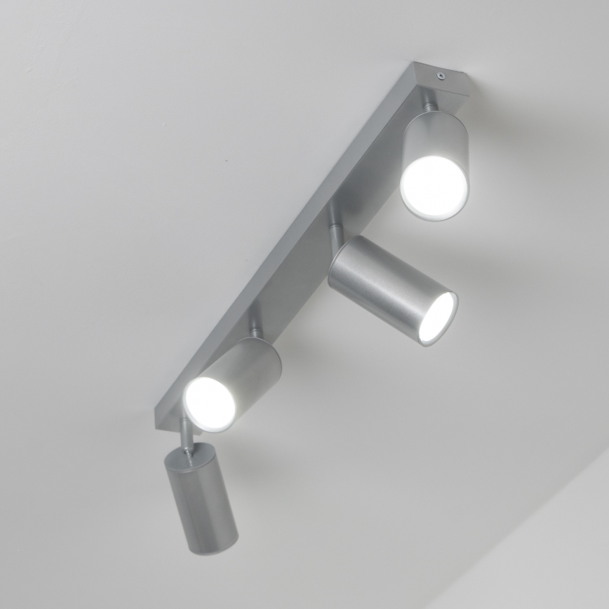 Brilagi - Koupelnové bodové svítidlo SELE 4xGU10/30W/230V IP44 stříbrná