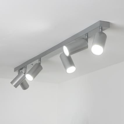 Brilagi - Koupelnové bodové svítidlo SELE 6xGU10/30W/230V IP44 stříbrná