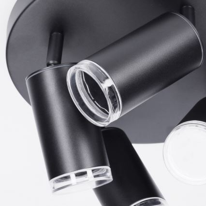 Brilagi - Koupelnové bodové svítidlo SELE AQUA 4xGU10/30W/230V IP44 černá