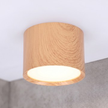 BRILAGI - Koupelnové bodové svítidlo SMOOTH 1xGX53/15W/230V 60x82 mm dekor dubu IP54