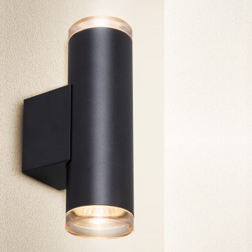 Brilagi - Koupelnové nástěnné bodové svítidlo SELE AQUA 2xGU10/30W/230V IP44 černá