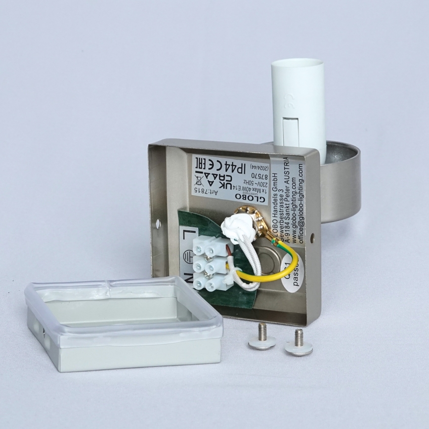 Brilagi - Koupelnové nástěnné svítidlo RAY 1xE14/40W/230V IP44