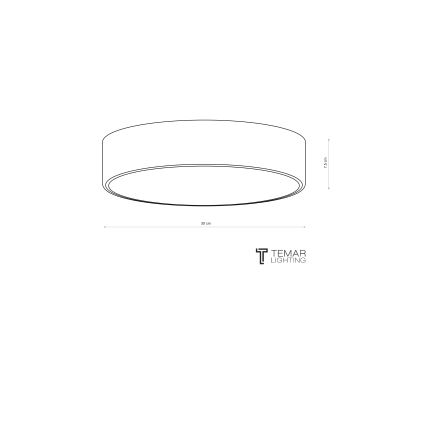 Brilagi - Koupelnové stropní svítidlo CLARE 2xE27/24W/230V pr. 30 cm IP54 hnědá