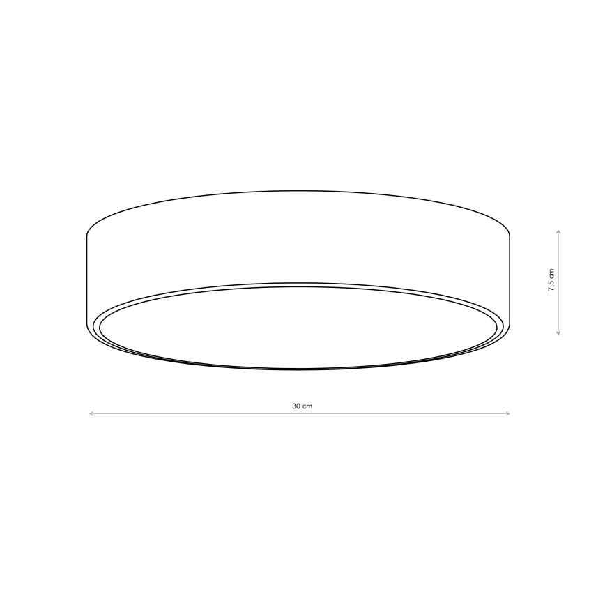 Brilagi - Koupelnové stropní svítidlo CLARE 2xE27/24W/230V pr. 30 cm IP54 hnědá