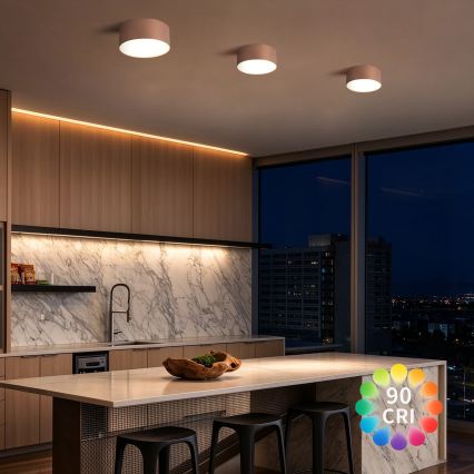 BRILAGI - Koupelnové stropní svítidlo FORIS LED/20W/230V pr. 15 cm bronzová IP44 CRI 90