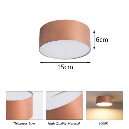 BRILAGI - Koupelnové stropní svítidlo FORIS LED/20W/230V pr. 15 cm bronzová IP44 CRI 90