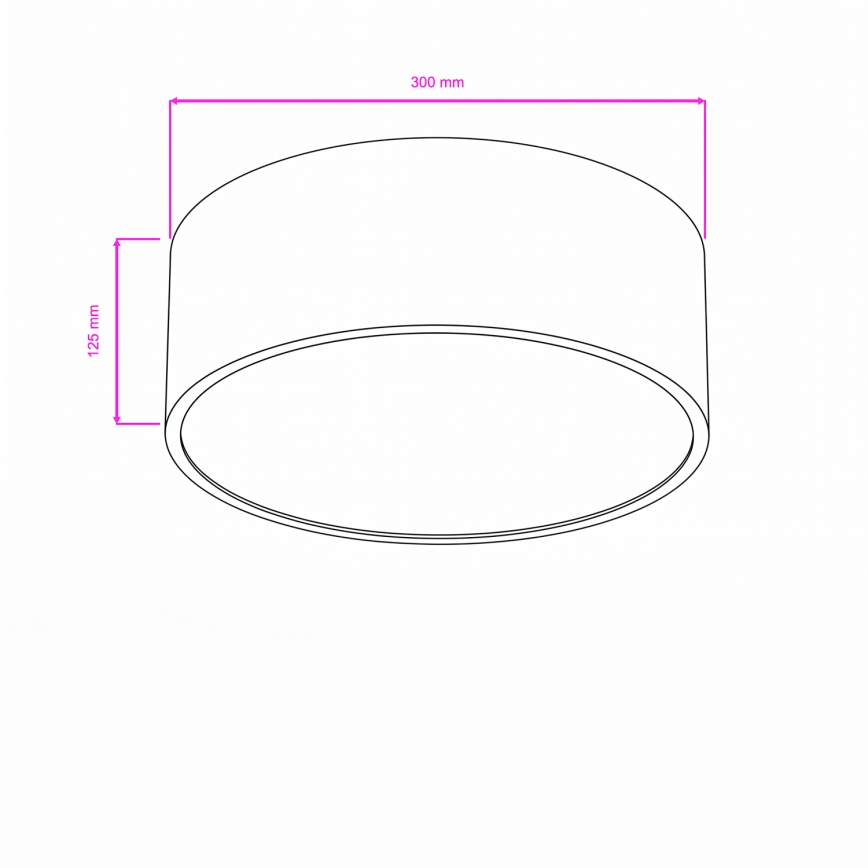 Brilagi - Koupelnové stropní svítidlo POOL 2xE27/15W/230V pr. 30 cm IP54 bílá