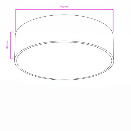 Brilagi - Koupelnové stropní svítidlo POOL 3xE27/15W/230V pr. 40 cm IP54 bílá