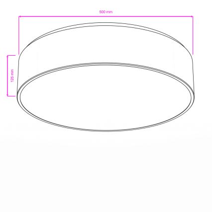 Brilagi - Koupelnové stropní svítidlo POOL 4xE27/15W/230V pr. 50 cm IP54 černá