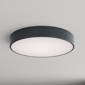 Brilagi - Koupelnové stropní svítidlo se senzorem pohybu a soumraku CLARE 4xE27/24W/230V pr. 50 cm antracit IP54