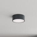 Brilagi - Koupelnové stropní svítidlo se senzorem pohybu i soumraku CLARE 1xE27/24W/230V pr. 20 cm antracit IP54