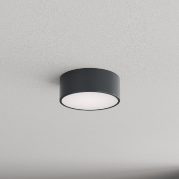 Brilagi - Koupelnové stropní svítidlo se senzorem pohybu i soumraku CLARE 1xE27/24W/230V pr. 20 cm antracit IP54
