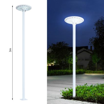 Brilagi - Kovová tyč pro sloup venkovního osvětlení URBAN 3 m stožár pr. 58 mm bílá