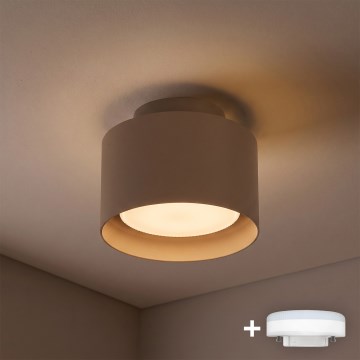 BRILAGI - LED Bodové svítidlo BACKLIT 1xGX53/15W/230V + LED/3W pr. 10 cm béžová
