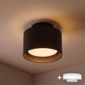 BRILAGI - LED Bodové svítidlo BACKLIT 1xGX53/15W/230V + LED/3W pr. 10 cm černá