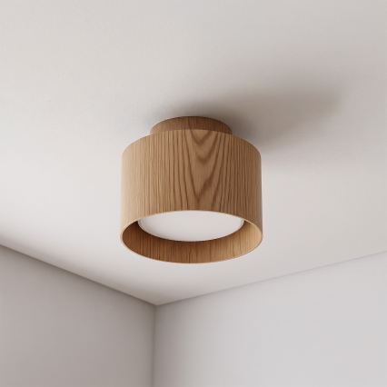 BRILAGI - LED Bodové svítidlo BACKLIT 1xGX53/15W/230V + LED/3W pr. 10 cm dekor dubu