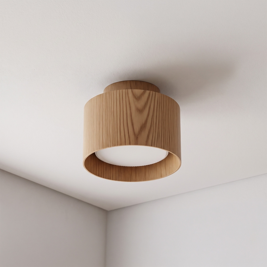 BRILAGI - LED Bodové svítidlo BACKLIT 1xGX53/15W/230V + LED/3W pr. 10 cm dekor dubu