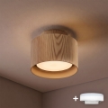 BRILAGI - LED Bodové svítidlo BACKLIT 1xGX53/15W/230V + LED/3W pr. 10 cm dekor dubu
