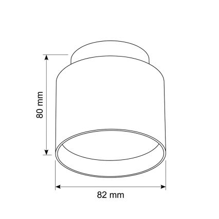 BRILAGI - LED Bodové svítidlo BACKLIT 1xGX53/15W/230V + LED/3W pr. 8 cm dekor dubu