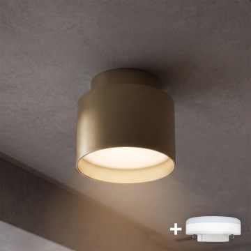 BRILAGI - LED Bodové svítidlo BACKLIT 1xGX53/15W/230V + LED/3W pr. 8 cm zlatá