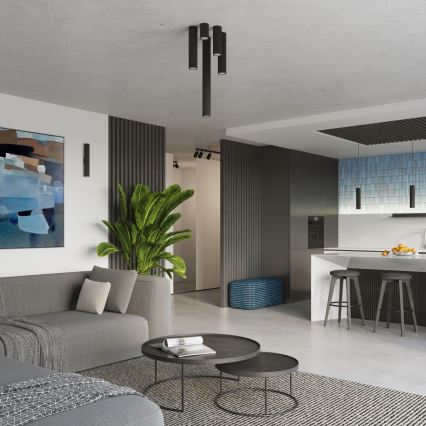 Brilagi - LED Bodové svítidlo CRESTO 1xGU10/10W/230V 10 cm černá