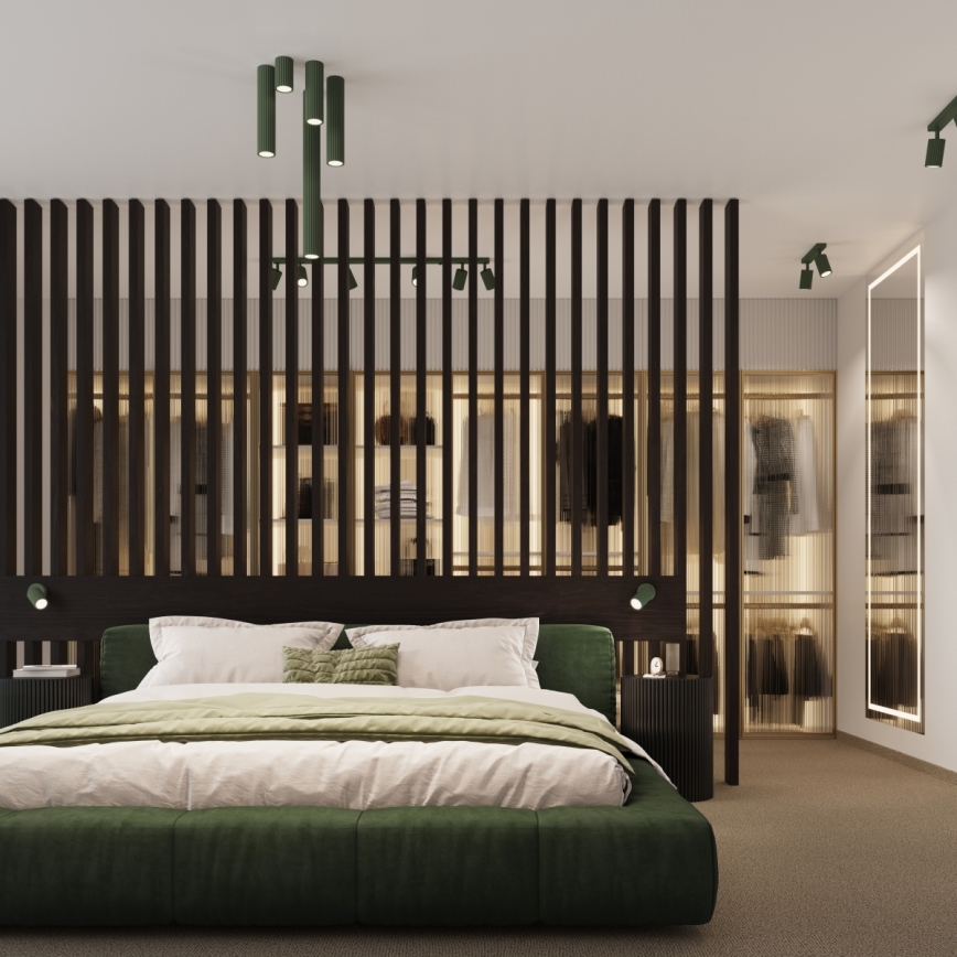 Brilagi - LED Bodové svítidlo CRESTO 1xGU10/10W/230V 20 cm zelená