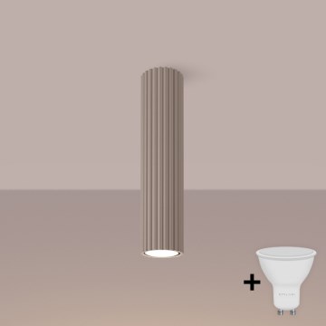 Brilagi - LED Bodové svítidlo CRESTO 1xGU10/10W/230V 30 cm taupe