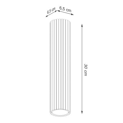 Brilagi - LED Bodové svítidlo CRESTO 1xGU10/10W/230V 30 cm zelená