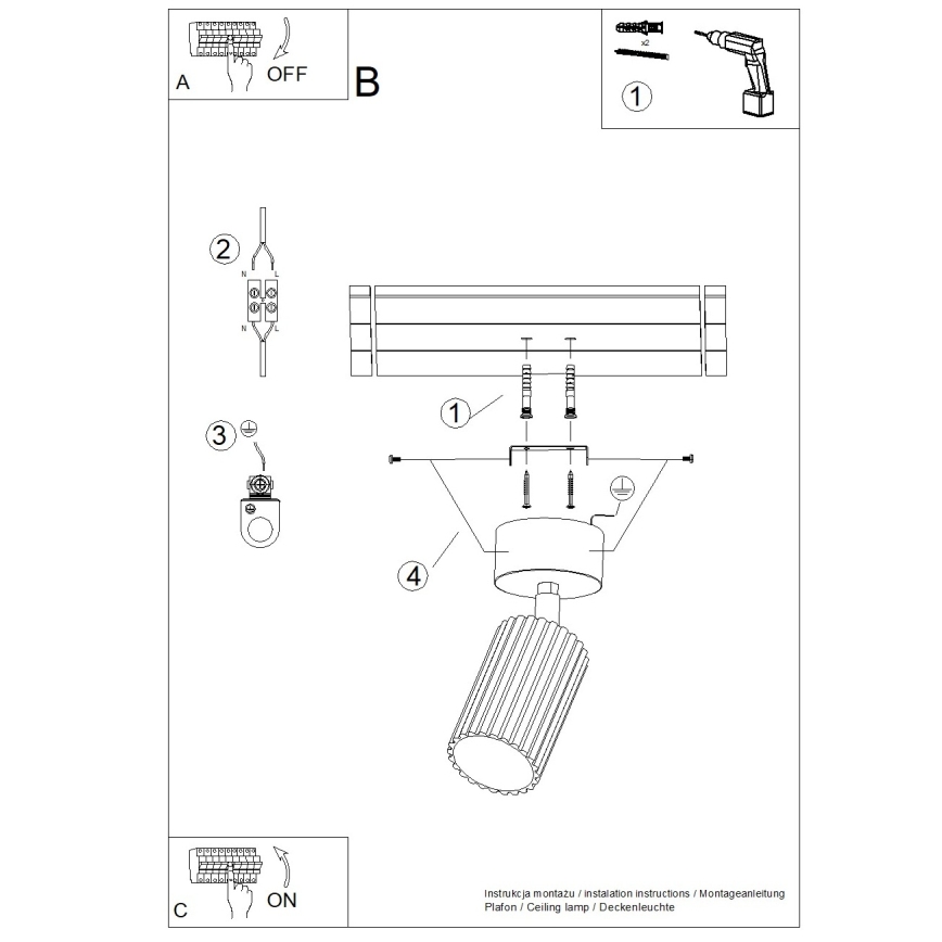 Brilagi - LED Bodové svítidlo CRESTO 1xGU10/10W/230V černá