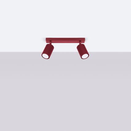 Brilagi - LED Bodové svítidlo CRESTO 2xGU10/10W/230V burgundy