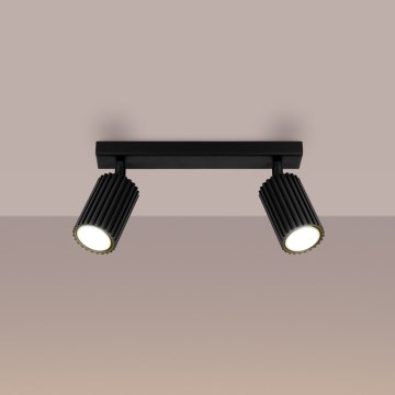 Brilagi - LED Bodové svítidlo CRESTO 2xGU10/10W/230V černá