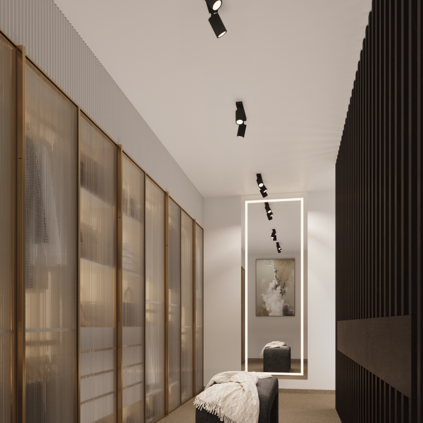Brilagi - LED Bodové svítidlo CRESTO 3xGU10/10W/230V černá