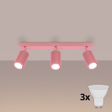 Brilagi - LED Bodové svítidlo CRESTO 3xGU10/10W/230V růžová