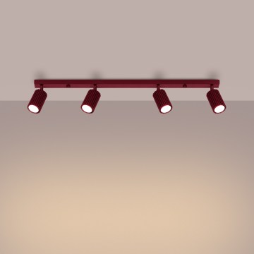 Brilagi - LED Bodové svítidlo CRESTO 4xGU10/10W/230V burgundy