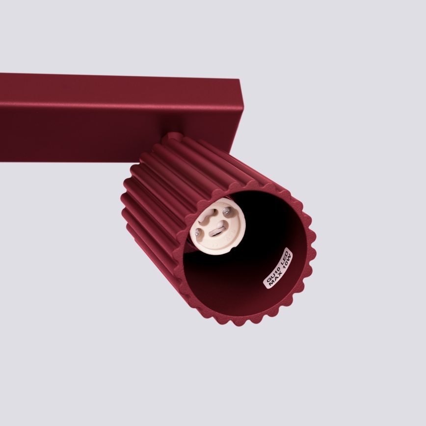 Brilagi - LED Bodové svítidlo CRESTO 4xGU10/10W/230V burgundy