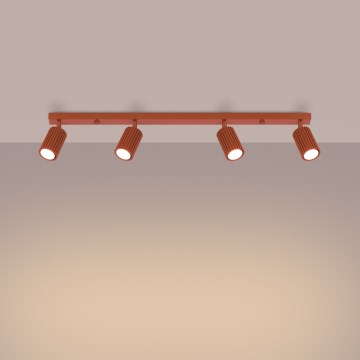 Brilagi - LED Bodové svítidlo CRESTO 4xGU10/10W/230V červená