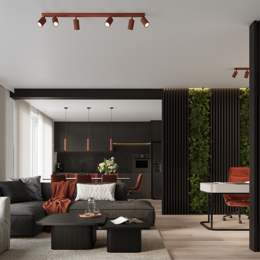 Brilagi - LED Bodové svítidlo CRESTO 4xGU10/10W/230V červená