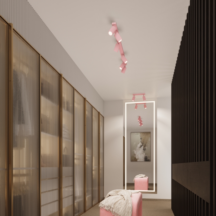 Brilagi - LED Bodové svítidlo CRESTO 4xGU10/10W/230V růžová