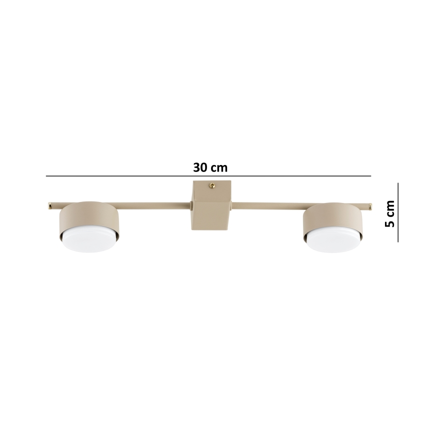 Brilagi - LED Bodové svítidlo MONO 2xGX53/13W/230V béžová