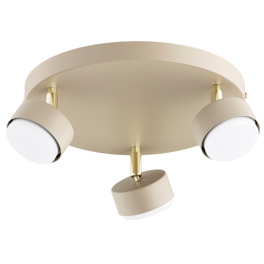 Brilagi - LED Bodové svítidlo MONO 3xGX53/30W/230V béžová/zlatá