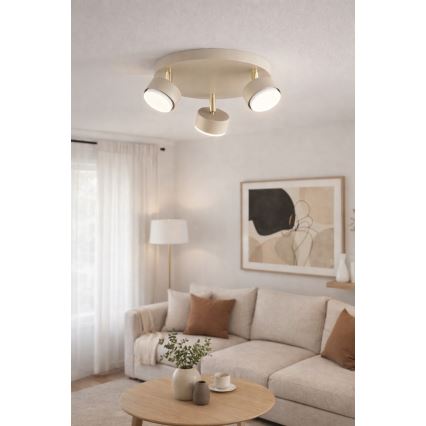 Brilagi - LED Bodové svítidlo MONO 3xGX53/30W/230V béžová/zlatá
