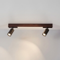 BRILAGI - LED Bodové svítidlo SELE 2xGU10/30W/230V + LED/15W černá/dekor třešně