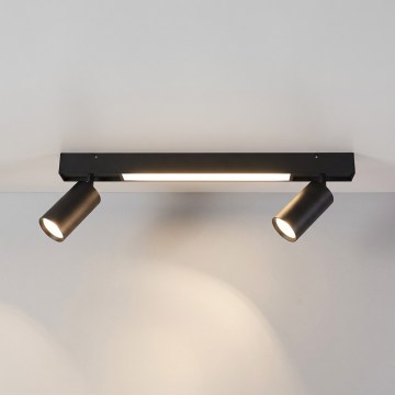 Brilagi - LED Bodové svítidlo SELE 2xGU10/30W/230V + LED/15W černá