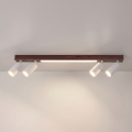 BRILAGI - LED Bodové svítidlo SELE 4xGU10/30W/230V + LED/20W bílá/dekor dubu